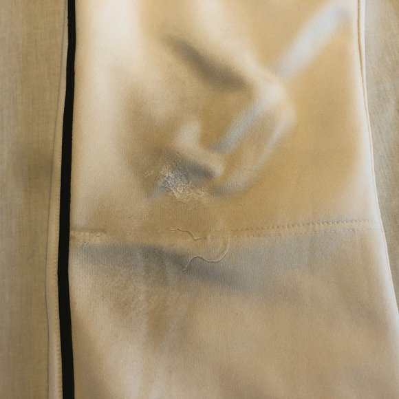 Easton White Black Piping Baseball Pants with Adjustable Length Size Medium - Picture 2 of 10